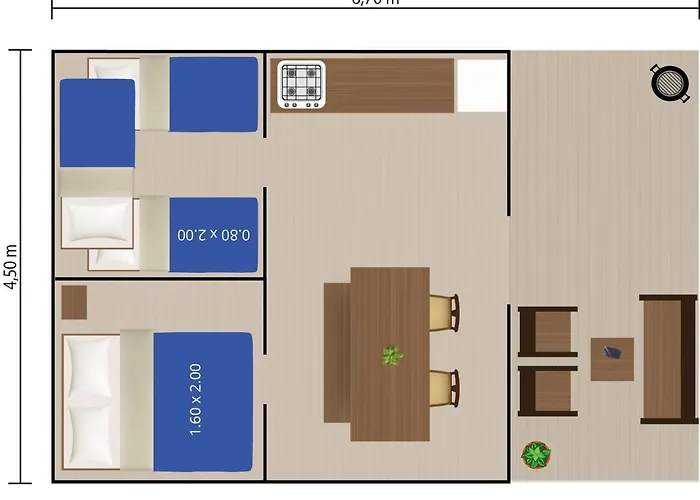 Easyatent Safari Tent Zelena Laguna 4*
